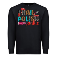 Black nail polish junkie bbs Premium Sweatshirt - BundleAndBundleShop
