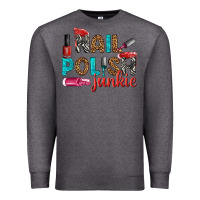 Charcoal Heather nail polish junkie bbs Premium Sweatshirt - BundleAndBundleShop