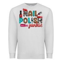 Dove Grey nail polish junkie bbs Premium Sweatshirt - BundleAndBundleShop