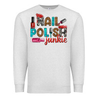 Oatmeal Heather nail polish junkie bbs Premium Sweatshirt - BundleAndBundleShop