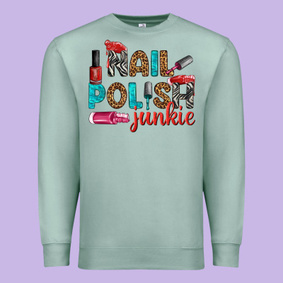 Nail Polish Junkie Bbs Premium Sweatshirt Designed By Bundleandbundleshop