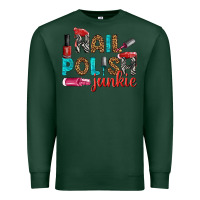 Sports Green nail polish junkie bbs Premium Sweatshirt - BundleAndBundleShop