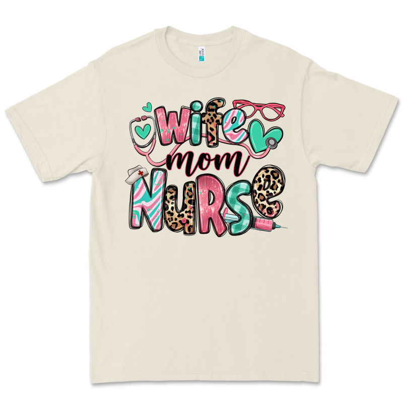 Wife Mom Nurse Premium Tee by RanaPortraitStore | Teevron