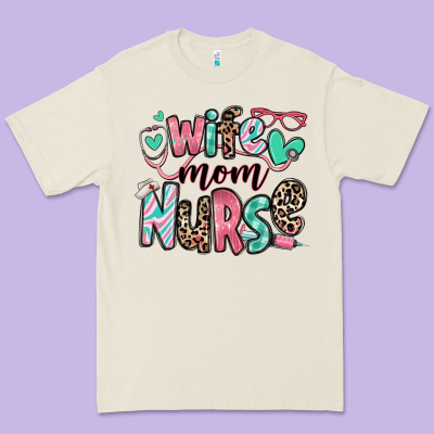 Premium Tee wife mom nurse