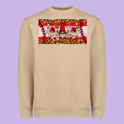 Baseball Gnome License Plate Heavyweight Sweatshirt Designed By Hra Design Shop