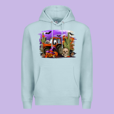 Halloween Tractor Premium Hoodie Designed By Ranaportraitstore