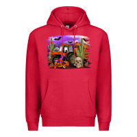 Cardinal Halloween tractor Premium Hoodie - RanaPortraitStore