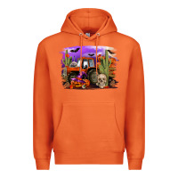Carrot Halloween tractor Premium Hoodie - RanaPortraitStore
