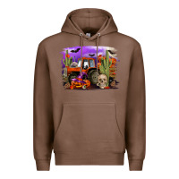 Chestnut Halloween tractor Premium Hoodie - RanaPortraitStore