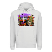 Dove Grey Halloween tractor Premium Hoodie - RanaPortraitStore