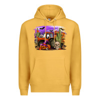 Mustard Halloween tractor Premium Hoodie - RanaPortraitStore