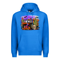 True Royal Halloween tractor Premium Hoodie - RanaPortraitStore