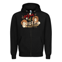 Black mama of both Zipper Hoodie - MaliasSmallBusiness