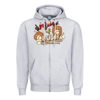 Heather Grey mama of both Zipper Hoodie - MaliasSmallBusiness