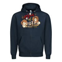 Navy mama of both Zipper Hoodie - MaliasSmallBusiness