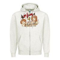 Oatmeal Heather mama of both Zipper Hoodie - MaliasSmallBusiness