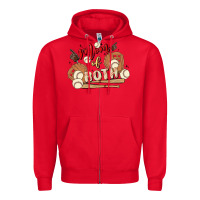 Red mama of both Zipper Hoodie - MaliasSmallBusiness