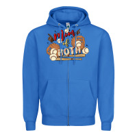 True Royal mama of both Zipper Hoodie - MaliasSmallBusiness