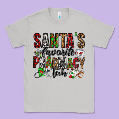 Santa's Favorite Pharmacy Tech Classic Tee Designed By Jasminsmagicworld