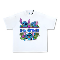 White preview flower stitch 5th grade Urban Heavy Tee - AdoDesignShop