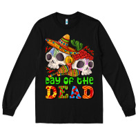 Black mexican day of the dead Long Sleeve Tee - AdoDesignShop