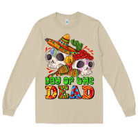 Mushroom mexican day of the dead Long Sleeve Tee - AdoDesignShop