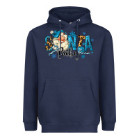Navy Santa Baby Christmas Heavyweight Hoodie - MaliasSmallBusiness