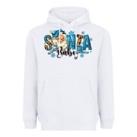 White Santa Baby Christmas Heavyweight Hoodie - MaliasSmallBusiness