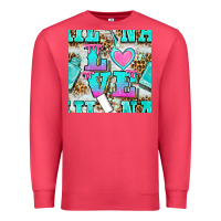 Cardinal love nail and polish with leopard seamless pattern bbs Premium Sweatshirt - BundleAndBundleShop