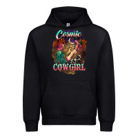 Black Cosmic Cowgirl Urban Hoodie - HowdyJamesFarm