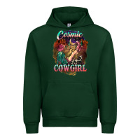 Forest Green Cosmic Cowgirl Urban Hoodie - HowdyJamesFarm