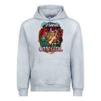 Heather Grey Cosmic Cowgirl Urban Hoodie - HowdyJamesFarm