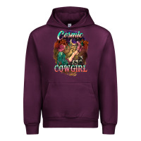 Mauve Wine Cosmic Cowgirl Urban Hoodie - HowdyJamesFarm