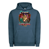 Pigment Midnight Navy Cosmic Cowgirl Urban Hoodie - HowdyJamesFarm