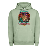 Pigment Oil Green Cosmic Cowgirl Urban Hoodie - HowdyJamesFarm