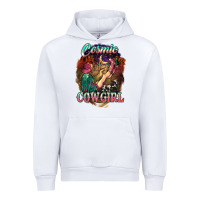 White Cosmic Cowgirl Urban Hoodie - HowdyJamesFarm