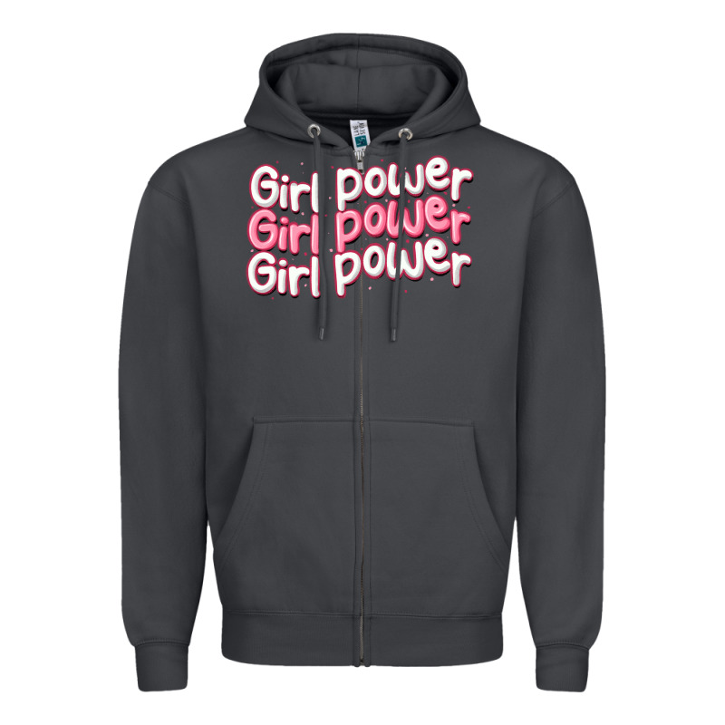 Girl Power Zipper Hoodie by MaliasSmallBusiness | Teevron