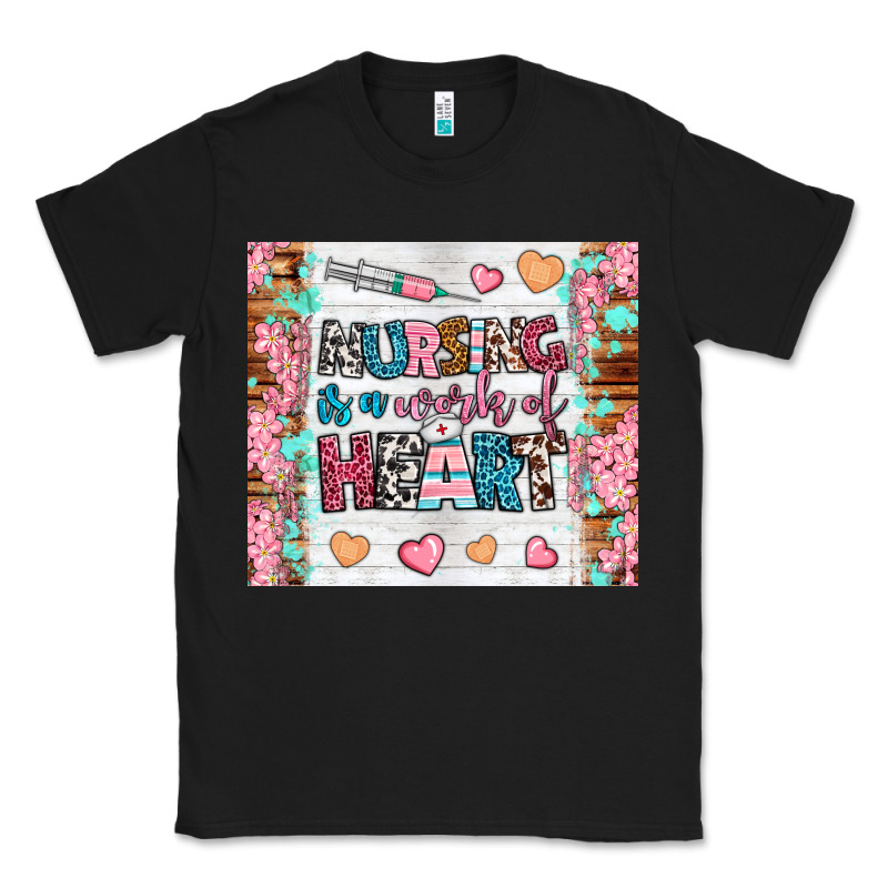 Nursing Is A Work Of Heart Tumbler Classic Tee by BundleAndBundleShop | Teevron
