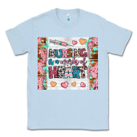 Dusty Blue nursing is a work of heart tumbler Classic Tee - BundleAndBundleShop