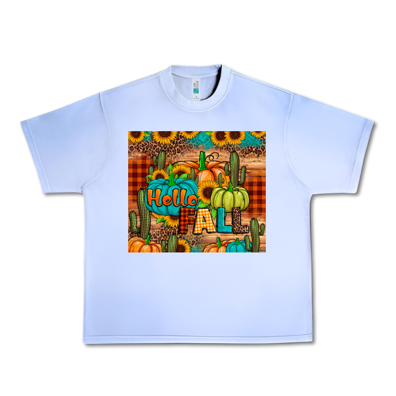Hello Fall Pumpkin Urban Heavy Tee by JahusDesignShop | Teevron