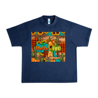 Navy hello fall pumpkin Urban Heavy Tee - JahusDesignShop