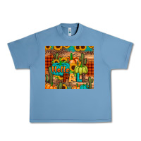 Pebble Blue hello fall pumpkin Urban Heavy Tee - JahusDesignShop