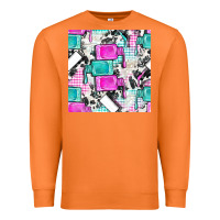 Carrot nail polish with cowhide and plaid seamless pattern bbs Premium Sweatshirt - BundleAndBundleShop
