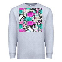 Heather Grey nail polish with cowhide and plaid seamless pattern bbs Premium Sweatshirt - BundleAndBundleShop