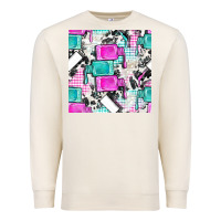 Sandshell nail polish with cowhide and plaid seamless pattern bbs Premium Sweatshirt - BundleAndBundleShop