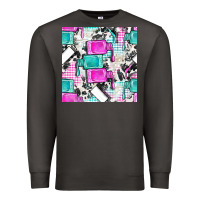 Smoke nail polish with cowhide and plaid seamless pattern bbs Premium Sweatshirt - BundleAndBundleShop