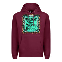 Burgundy whiskey bent hell bound Premium Hoodie - AdoDesignShop