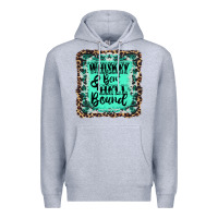 Heather Grey whiskey bent hell bound Premium Hoodie - AdoDesignShop
