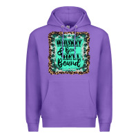 Purple whiskey bent hell bound Premium Hoodie - AdoDesignShop
