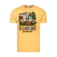 Vintage Mustard if i am drunk its my camping friends fault Vintage Tee - AdoDesignShop